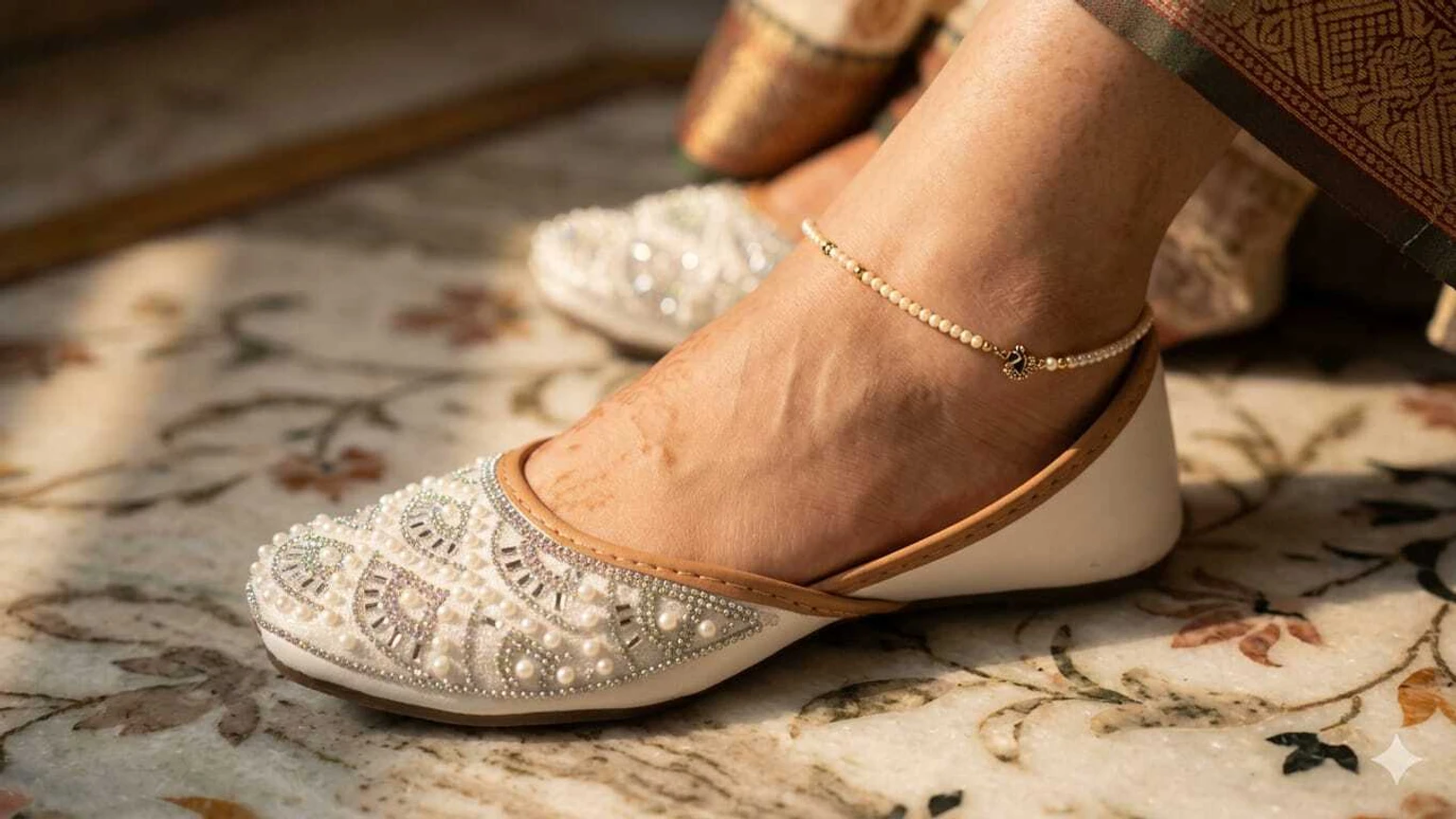 Divastri Jutis For Women (White , 5) - Image 4