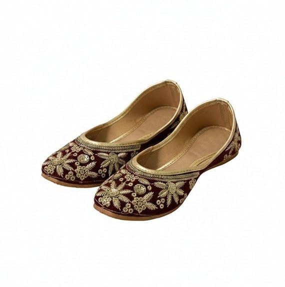 New Women Handmade Work Punjabi Jutti & Mojari | Fancy Jutti| |Girlish Jutti| Sippi Jutti - Image 2