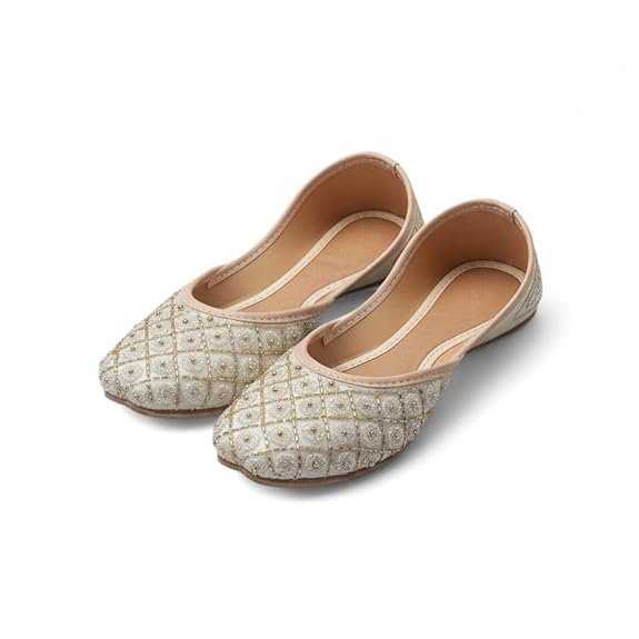 New Women Handmade Work Punjabi Jutti & Mojari | Fancy Jutti| |Girlish Jutti| Sippi Jutti - Image 5